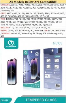 Film Protection d'écran en Verre trempé pour Samsung Galaxy A12 / M42 5G / OPPO A5 2020 / A15 / A16 / A55 5G / Xiaomi Mi 10 Lite / Redmi 10 5G / Redmi Note 11E / Alcatel 1S 2021 / MOTO E20 / E40 / TCL 10SE / ZTE A51 / A71 / A70/ Narzo 20 / Realme C33